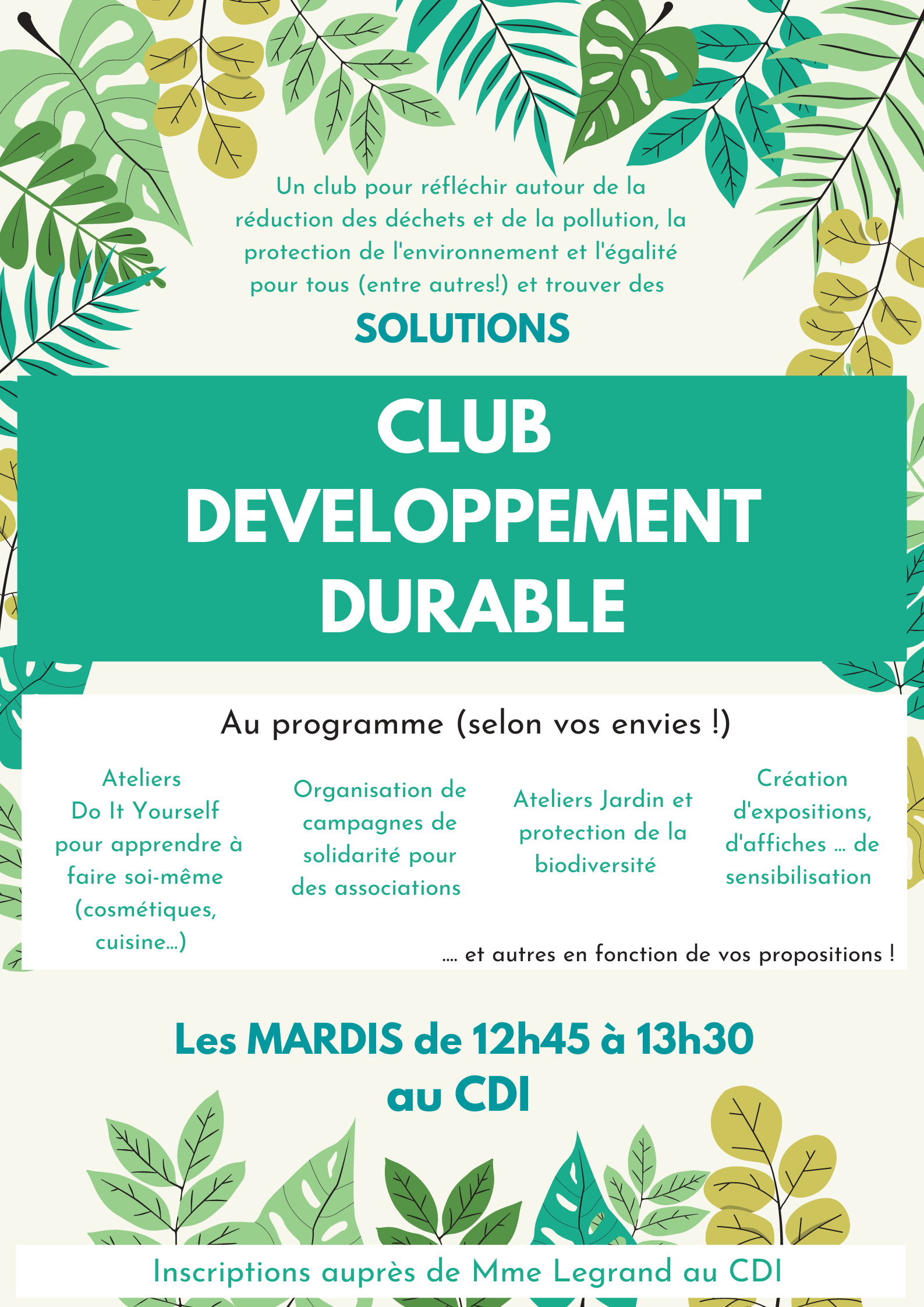 CLUB DEVELOPPEMENT DURABLE