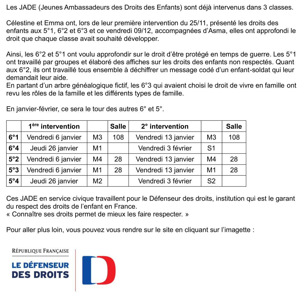 Interventions des JADE bis 001site