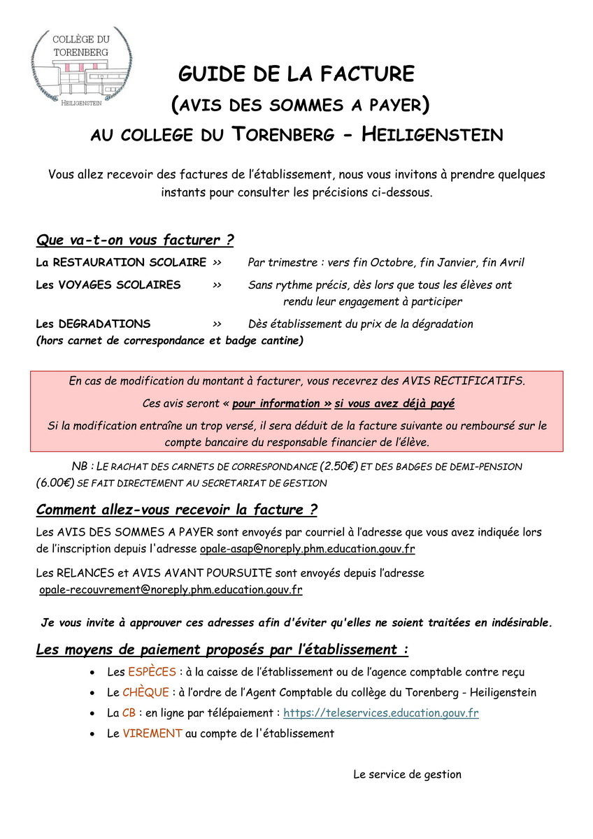 GUIDE DE LA FACTURE 001 redimensionner