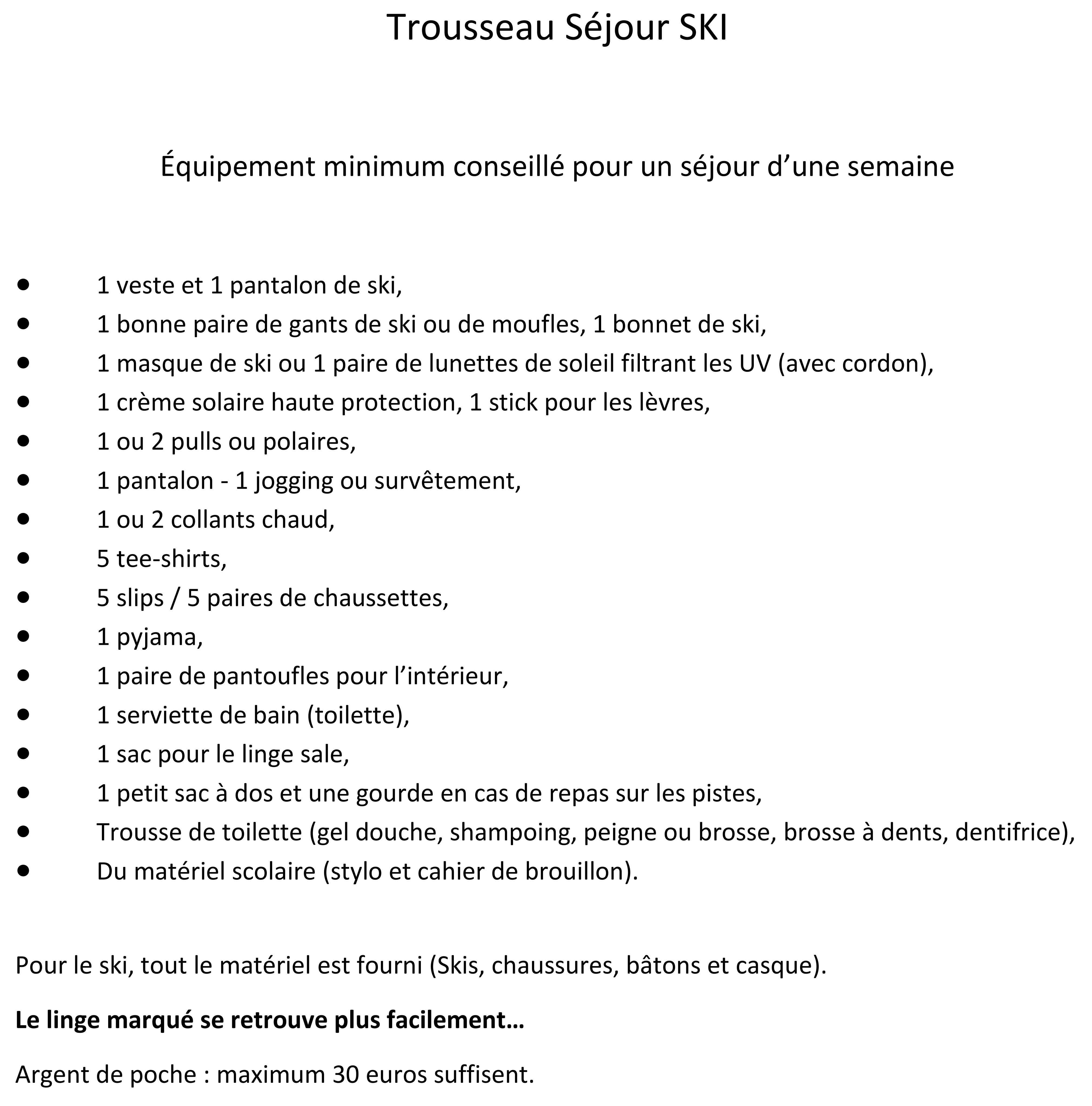 Trousseau Séjour SKI 2 001