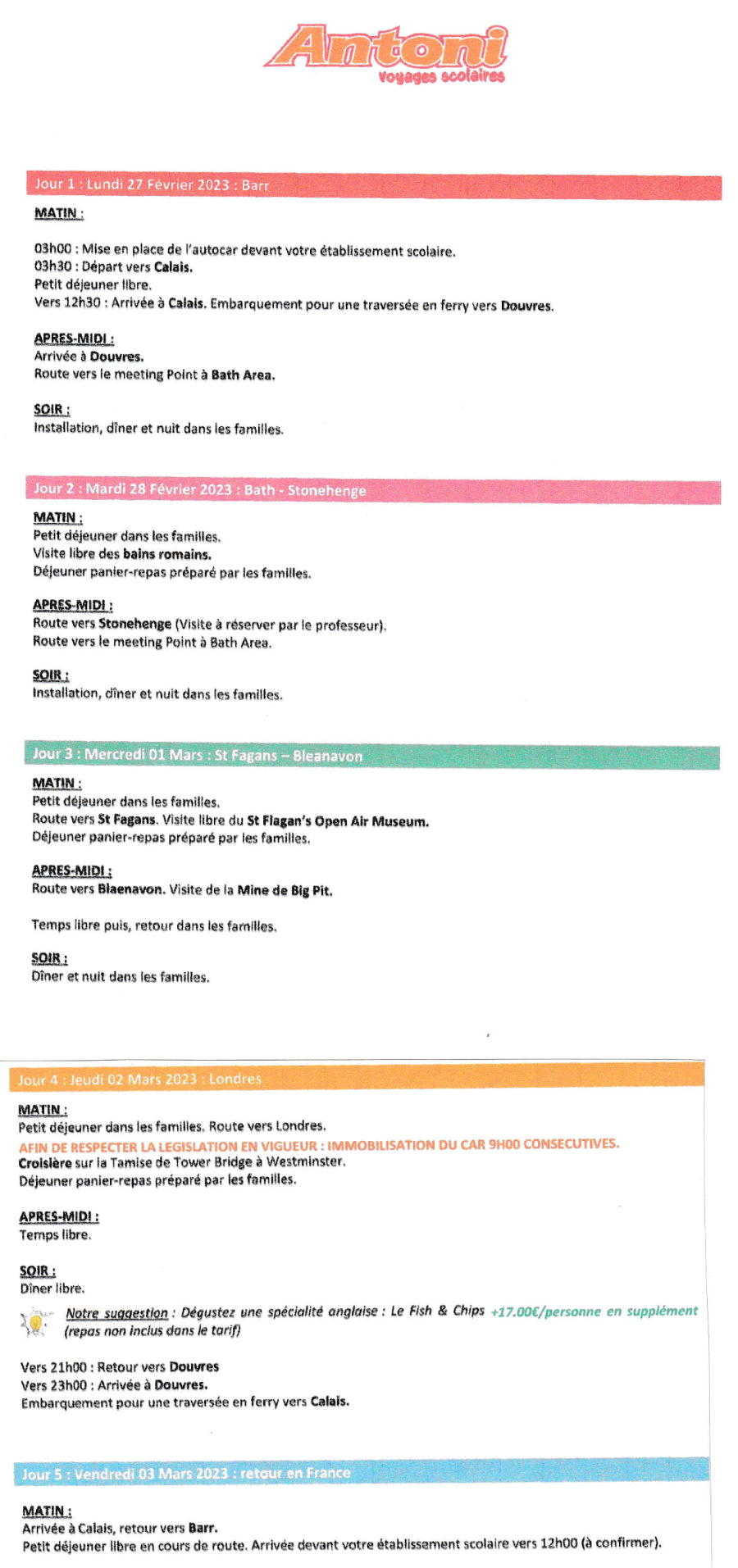 Programme voyage GB 001site