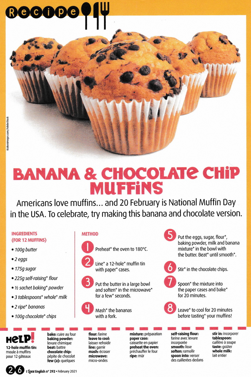 muffins banane et pépites de chocolat recette 001 redimensionneur